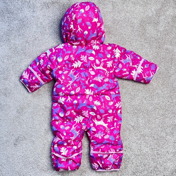 Columbia Snuggly Bunny Bunting Fleece Winter Snow Suit 3-6M - Picture 4 of 5
